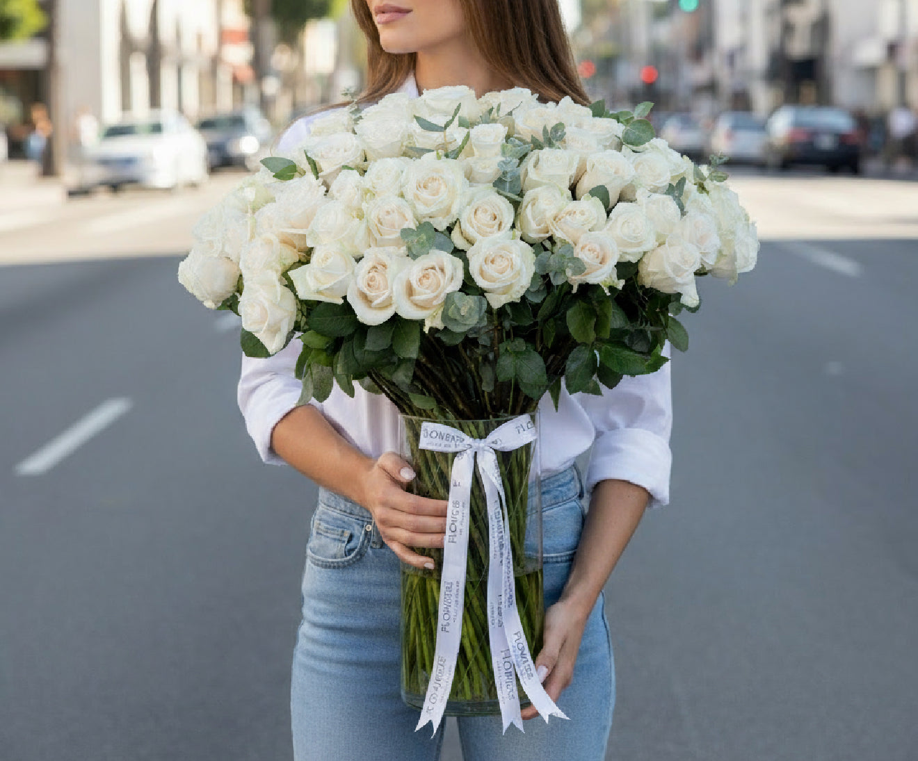 Beautiful White Roses