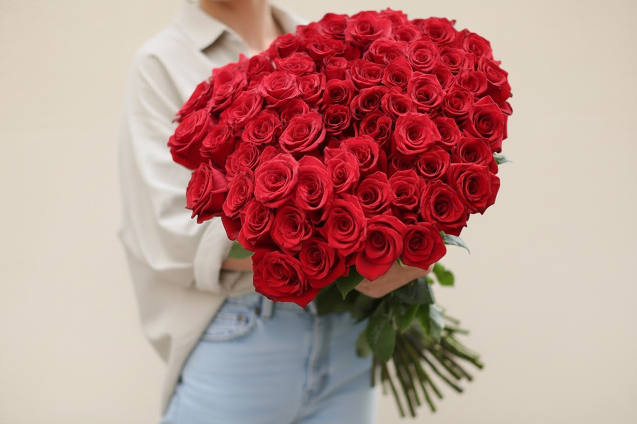 Premium Red Roses bouquet
