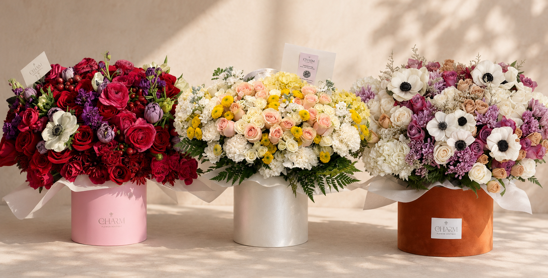 Luxury Flower Boxes in Los Angeles | Charm Flower Studio