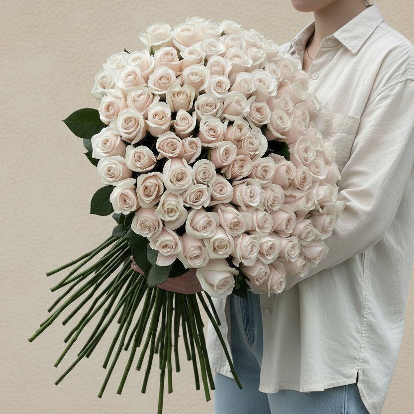 Beautiful White Roses