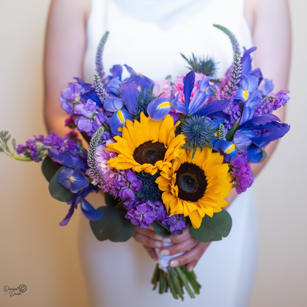 Vibrant Summer Bridal Bouquet