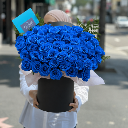Royal Blue Rose Box