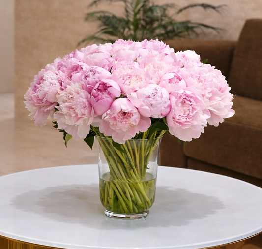 Angeline (50 peonies in a Vase)