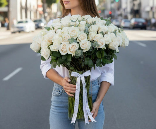 Beautiful White Roses