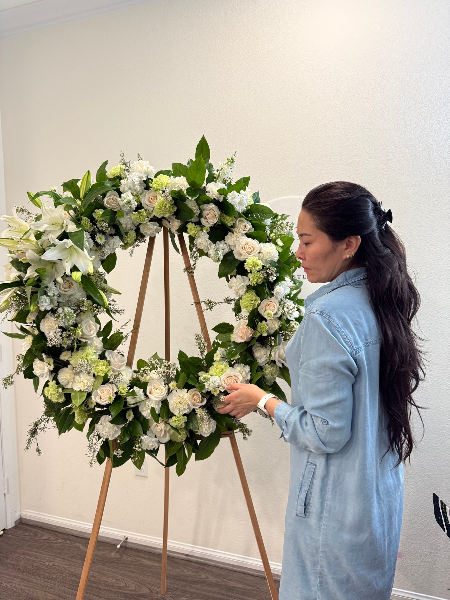 White & Green Flower Arrangement
