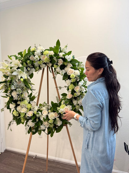 White & Green Flower Arrangement