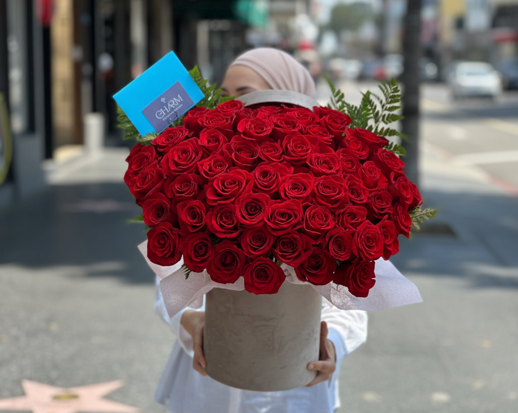 Premium Red Roses In a Box