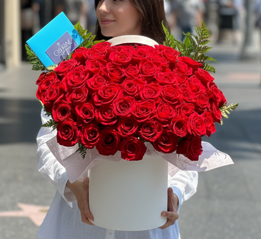 Premium Red Roses In a Box