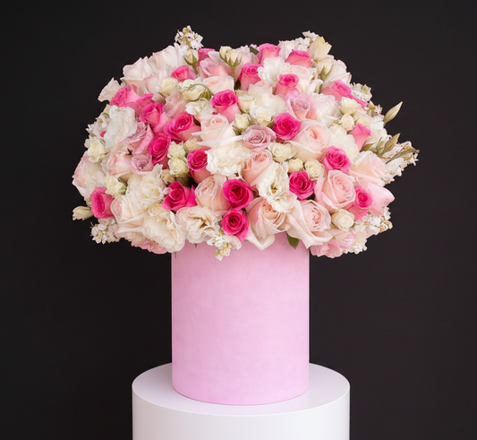 Olivia – Pink Rose Flower Box Los Angeles