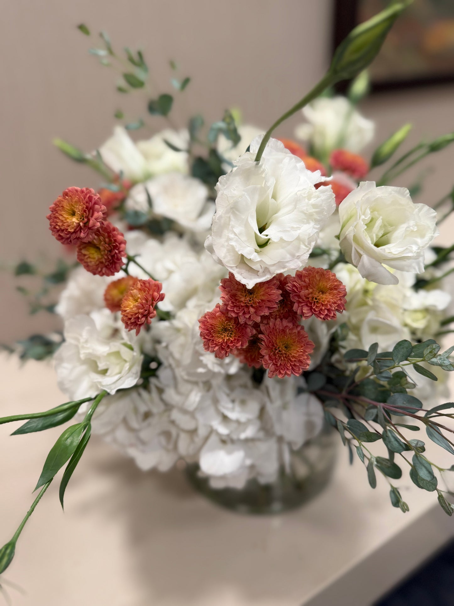 Warm & Elegant Floral Centerpiece