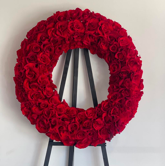 Round Roses Flower Arrangement