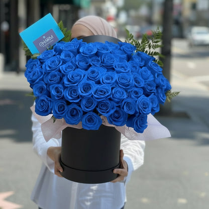 Royal Blue Rose Box